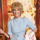Jamie Lee Curtis dressed as Marion Crane (her mother Janet Leigh's character in Psycho) at the Halloween Kills premiere.